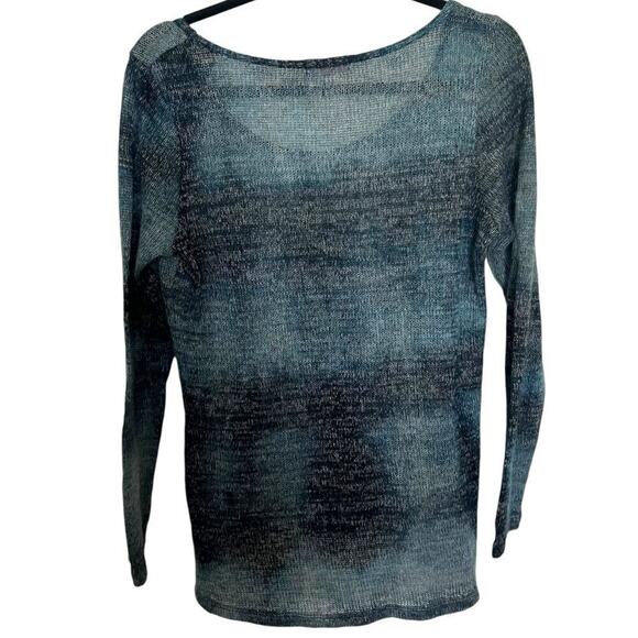 Fresh Produce Womens Lightweight Open Knit‎ Long Sleeve Top Blue Size XL - Picture 2 of 9